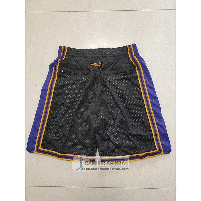 Pantalone Los Angeles Lakers Mitchell & Ness Just Don Negro